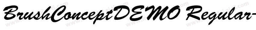 BrushConceptDEMO Regular字体转换